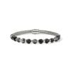 John Hardy Icon Beaded Bracelet - Silver 6MM with Black Onyx, Hematite and Eagle Eye - Large
