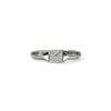 John Hardy Icon Stud Ring - Silver 5MM with White Diamonds - Size 7