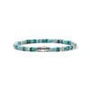 John Hardy Heishi Bracelet - Silver 4MM with Turquoise - Large