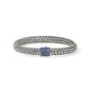 John Hardy Icon 2 Bracelet - Silver 7.5MM with Blue Sapphire - Extra Large