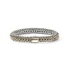 John Hardy Icon 2 Bracelet - Silver and 14K Gold Reversible 8MM - Large