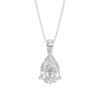 Necklace - Pear Pendant 2.00 ctw Lab Grown Diamond in 14K White Gold