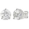 Earrings - Round Studs 4.00 ctw Lab Grown Diamonds in 14K White Gold