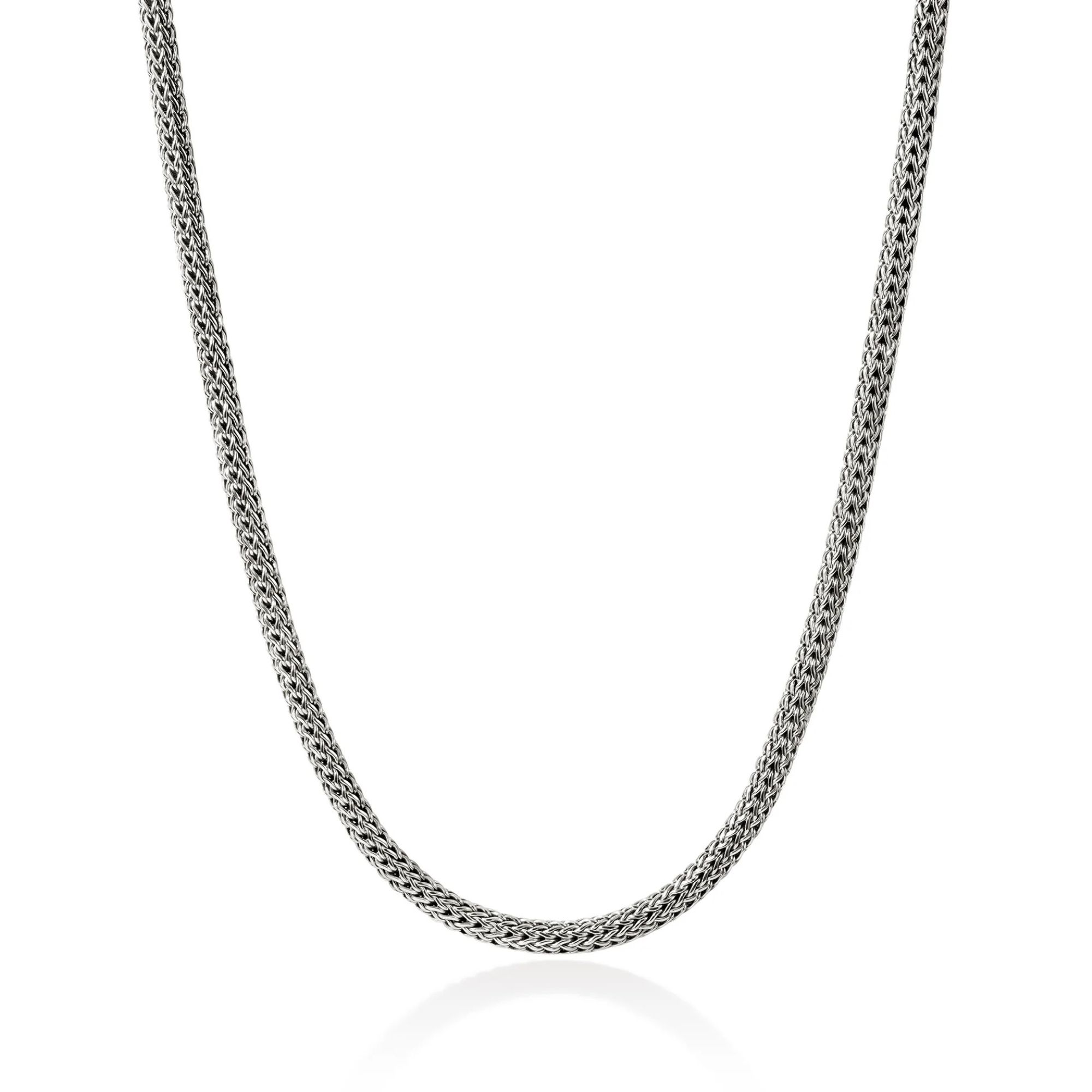 John Hardy Icon Necklace - Silver 5MM with White Diamonds - 18" 1 John Hardy NBP9900962DI