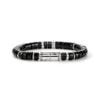 John Hardy Heishi Bracelet - Silver 8MM with Black Onyx - Medium