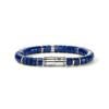 John Hardy Heishi Bracelet - Silver 8MM with Lapis Lazuli - Large
