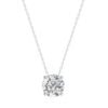 Necklace - Round Pendant 1.00 ctw Lab Grown Diamond in 14K White Gold