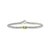John Hardy Heishi Gem Bracelet - Silver 2.5MM with Peridot - Medium
