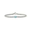 John Hardy Heishi Gem Bracelet - Silver 2.5MM with Swiss Blue Topaz - Medium