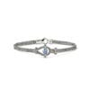 John Hardy Icon Gem Bracelet - Silver 3.6MM With White Diamonds and Tanzanite - Medium