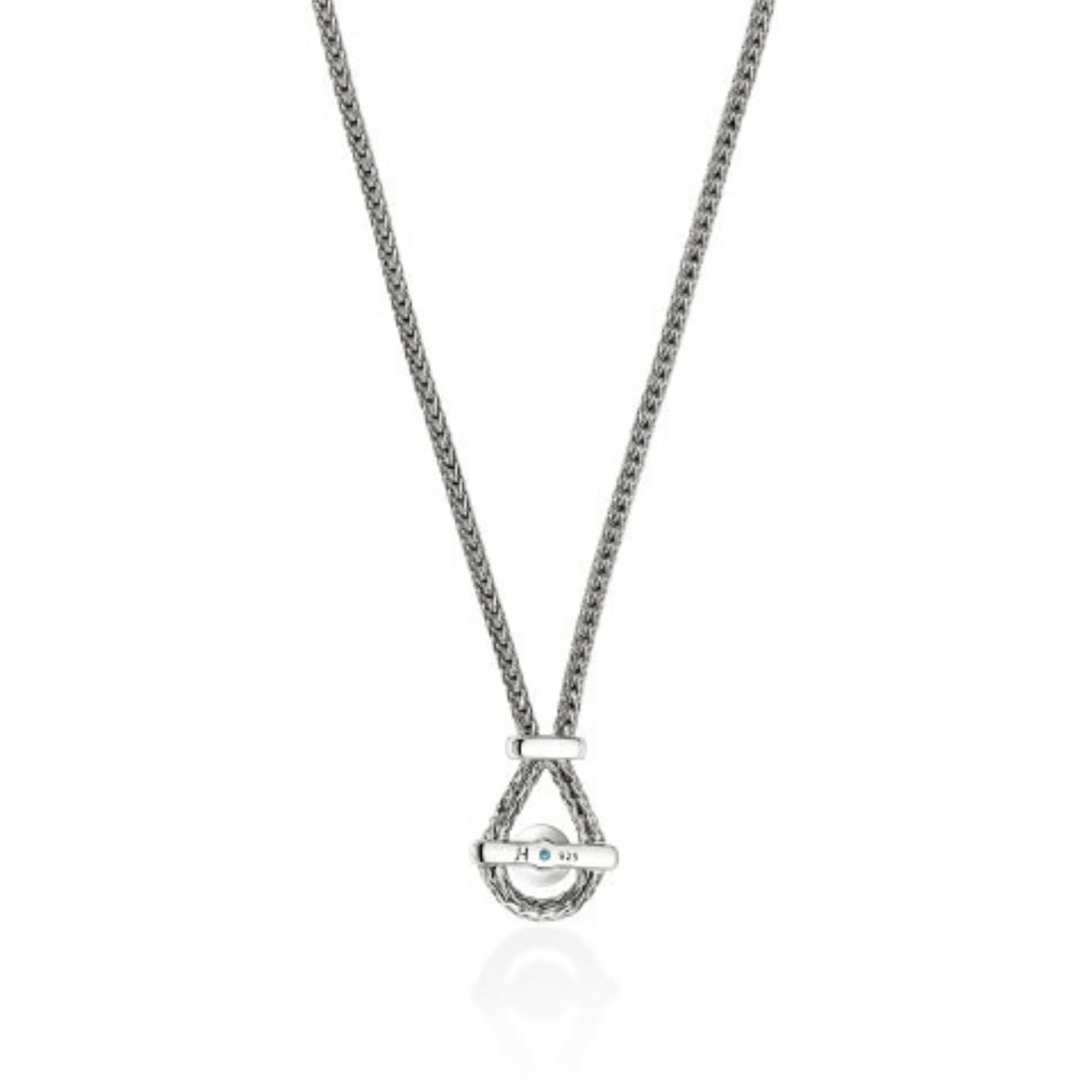 John Hardy Icon Gem Necklace - Silver 1.8MM With Swiss Blue Topaz 4 John Hardy Icon Gem Necklace - Silver 1.8MM With Swiss Blue Topaz - Image 4