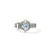 John Hardy Icon Gem Ring - Silver 4MM With Swiss Blue Topaz